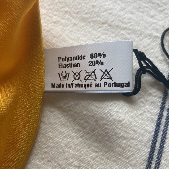 Yasmine Eslami Gold Bikini Top - Picture 5 of 6